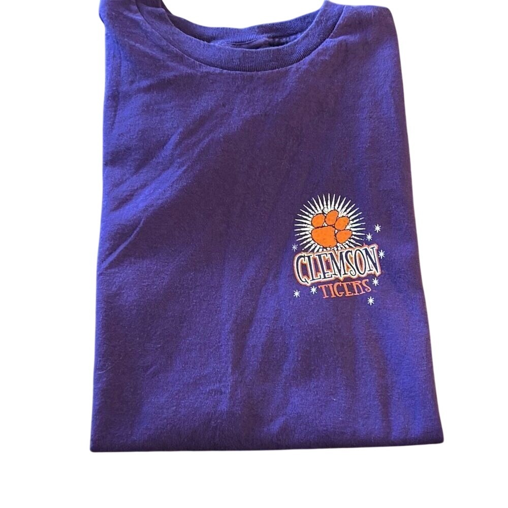 SOUTH CAROLINA CLEMSON GIRLS LOVE‎ THEIR TIGERS T-SHIRT. Purple. Size L